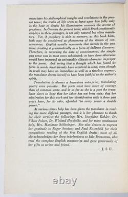 Death of Virgil by Hermann Broch 1945 1st + SIGNED translator card, facsimile DJ