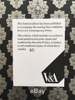 Dface V&a Street Art Signed Limited Edition Of 150 Book & Print Victoria Albert