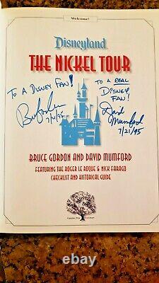 Disneyland The Nickel Tour Book 1st Edition Signed Bruce Gordon & David Mumford