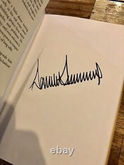 Donald Trump Never Give Up Autographed Edition Book Signed Rare X US President