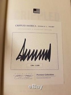 Donald Trump Signed Autographed Book Crippled America Limited 1st Edition Huge