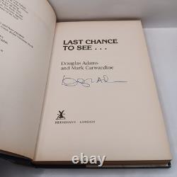Douglas Adams Signed Book First Edition Last Chance To See 1990 Hardback With DJ