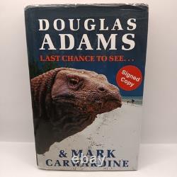 Douglas Adams Signed Book First Edition Last Chance To See 1990 Hardback With DJ