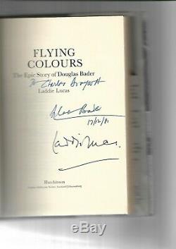 Douglas Bader/laddie Lucas Hand Signed Hardback Book Flying Colours 1st Edition