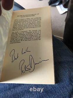 Dr Who Peter Davison SIGNED FIRST EDITION Book Of Alien Monsters 1982 Exc 1980s
