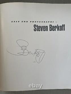 East End Photographs (Signed by Berkoff) Berkoff, Steven Hardcover First Edition