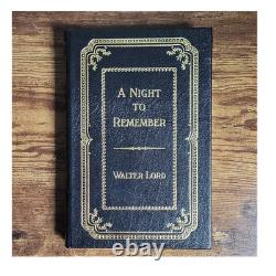 Easton Press A Night to Remember Walter Lord Signed Leather Collector Illustrat