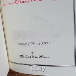 Easton Press A Night to Remember Walter Lord Signed Leather Collector Illustrat