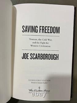 Easton Press Saving Freedom Joe Scarborough SIGNED 1st Ed with COA