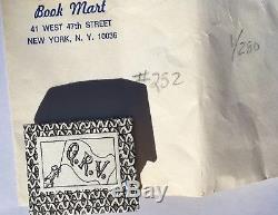 Edward Gorey QRV Signed #252/400 Miniature Limited 1st Edition Gotham Books 1989