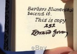 Edward Gorey QRV Signed #252/400 Miniature Limited 1st Edition Gotham Books 1989