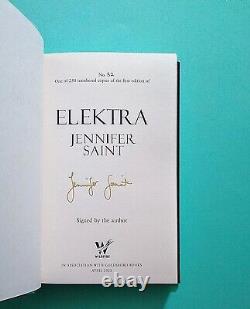 Elektra by Jennifer Saint SIGNED & NUMBERED HB with Stencilled Edge (1st/1st)