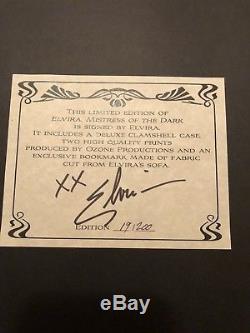 Elvira Mistress Of The Dark Deluxe Limited Edition 19/200 Signed Book Set New
