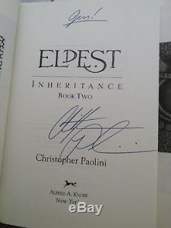 Eragon 4 Book Series ALL 4 Autographed Signed By Christopher Paolini 1st Edition
