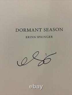 Erinn Springer Dormant Season Signed First Edition Photographer Rare Wisconsin