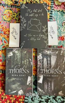 Eternal Embers Red & Black Thorns Duet by Rina Kent With SIGNED bookplates