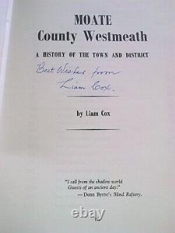 Extremely rare history of Moate Co. Westmeath Signed copy Ireland Irish Liam Cox