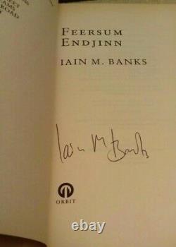 FEERSUM ENDJINN by Iain M Banks SIGNED 1st Edition Hardback / Rare / Sci-fi Book