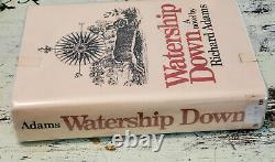 FLAT SIGNED Watership Down by Richard Adams 1st US Edition/Printing HB Book