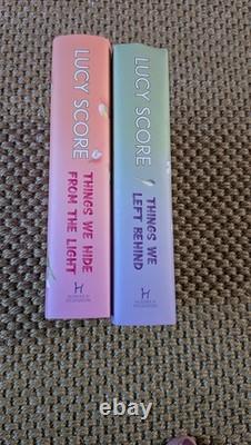 FairyLoot Signed Lucy Score Book Set Things We Left Behind Things We Hide Light