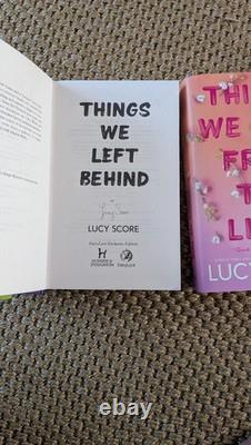 FairyLoot Signed Lucy Score Book Set Things We Left Behind Things We Hide Light