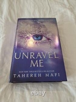 Fairyloot Shatter Me, Unravel Me, Ignite Me Books 1-3 By Tahereh Mafi Signed