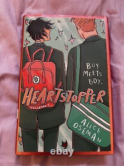 Fairyloot UNSIGNED Heartstopper Volume 1 one by Alice Oseman, Sprayed HB Book