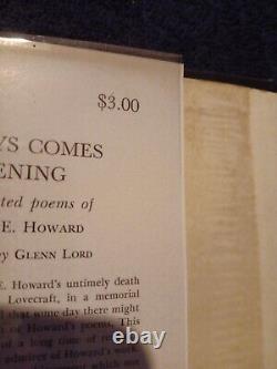 Fantasy Robert E. Howard Always Comes Evening 1957 1st US DJ Signed by illus F