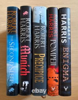 Five signed first edition hardbacks, by Robert Harris