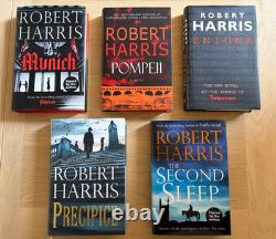 Five signed first edition hardbacks, by Robert Harris