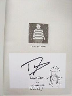 Foo fighters Dave Grohl hand signed book First Edition The Storyteller Hardcover