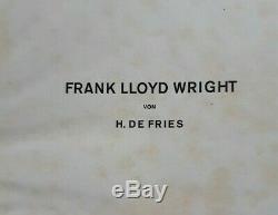 Frank Lloyd Wright Signed Ist Edition Book Dated 1926 To Friend Lewis Mumford
