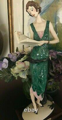 G. ARMANI Figurine Lady With Book Statue Limited Edition 911/5000 Signed