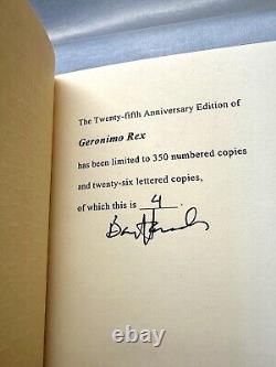 GERONIMO REX Barry Hannah 25 Anniversary Ltd Edition Book SIGNED Numbered Case
