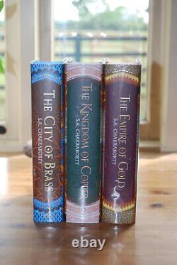 GOLDSBORO Daevabad Trilogy by S A Chakraborty SIGNED & NUMBERED MATCHED SET #009