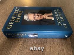 Geoffrey Howe Signed Conflict Of Loyalty Hardback Book First Edition