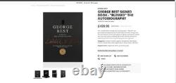 George Best'Blessed' Hand Signed Limited Edition Book 640/1000, NEW, With COA