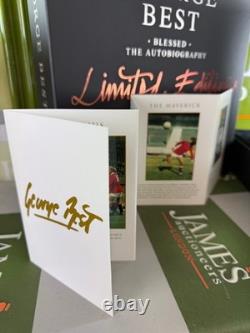 George Best'Blessed' Hand Signed Limited Edition Book 640/1000, NEW, With COA