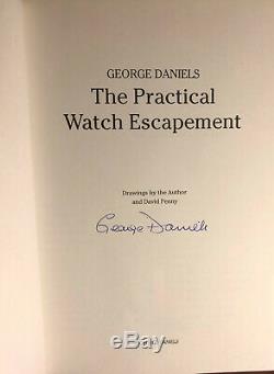 George Daniels SIGNED BOOK Practical Watch Escapement. 1st Edition. Watchmaking