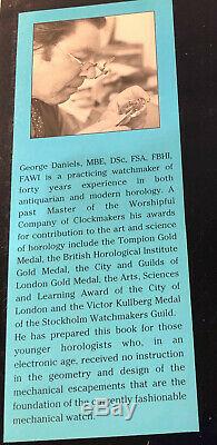 George Daniels SIGNED BOOK Practical Watch Escapement. 1st Edition. Watchmaking
