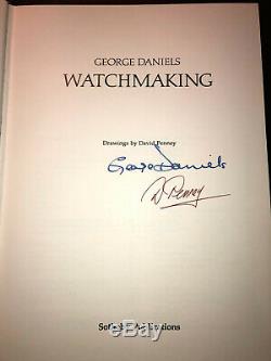 George Daniels SIGNED Book WATCHMAKING Book. RARE. 1981 First Edition. Watch