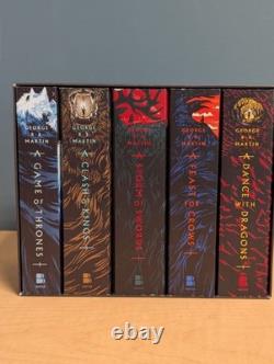 George RR Martin A SONG OF ICE AND FIRE Signed 5-Book Paperback Box Set