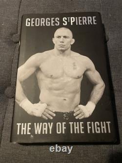 George St Pierre Signed Book (added Signed Photos All With Coa) Extremely Rare