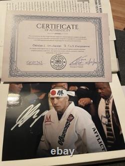 George St Pierre Signed Book (added Signed Photos All With Coa) Extremely Rare