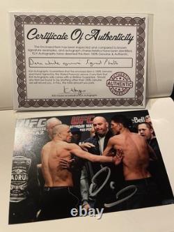 George St Pierre Signed Book (added Signed Photos All With Coa) Extremely Rare