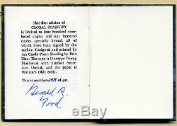 Gerald R. Ford Rare Signed Limited Edition of Miniature Book Global Stability