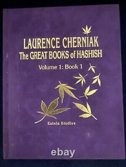 Great Books of Hashish Rare Signed Laurence Cherniak 3/20 Cannabis Collector THC