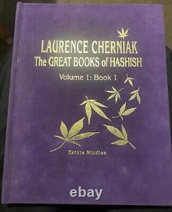 Great Books of Hashish Rare Signed Laurence Cherniak 3/20 Cannabis Collector THC