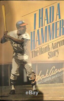 HANK AARON Signed Auto I HAD A HAMMER Book PSA Braves first edition