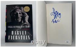 HARVEY FIERSTEIN Signed First Edition Book I WAS BETTER LAST NIGHT JSA COA Cert